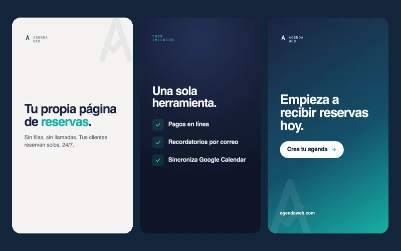 Agenda Web, plataforma de reservas en línea